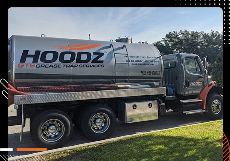 Grease trap cleaning truck