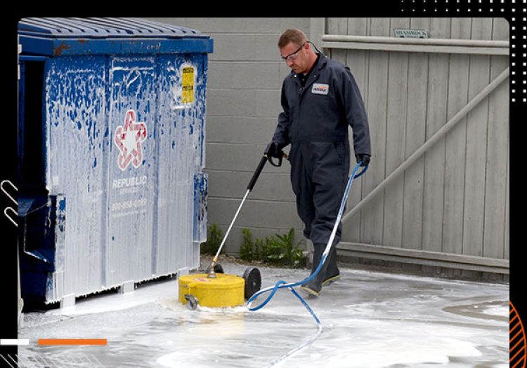 Dumpster Pad Cleaning Hero